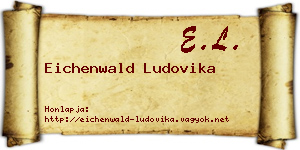 Eichenwald Ludovika névjegykártya